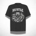 HUSTLE – Oversize-T-Shirt mit Geld-Mindset