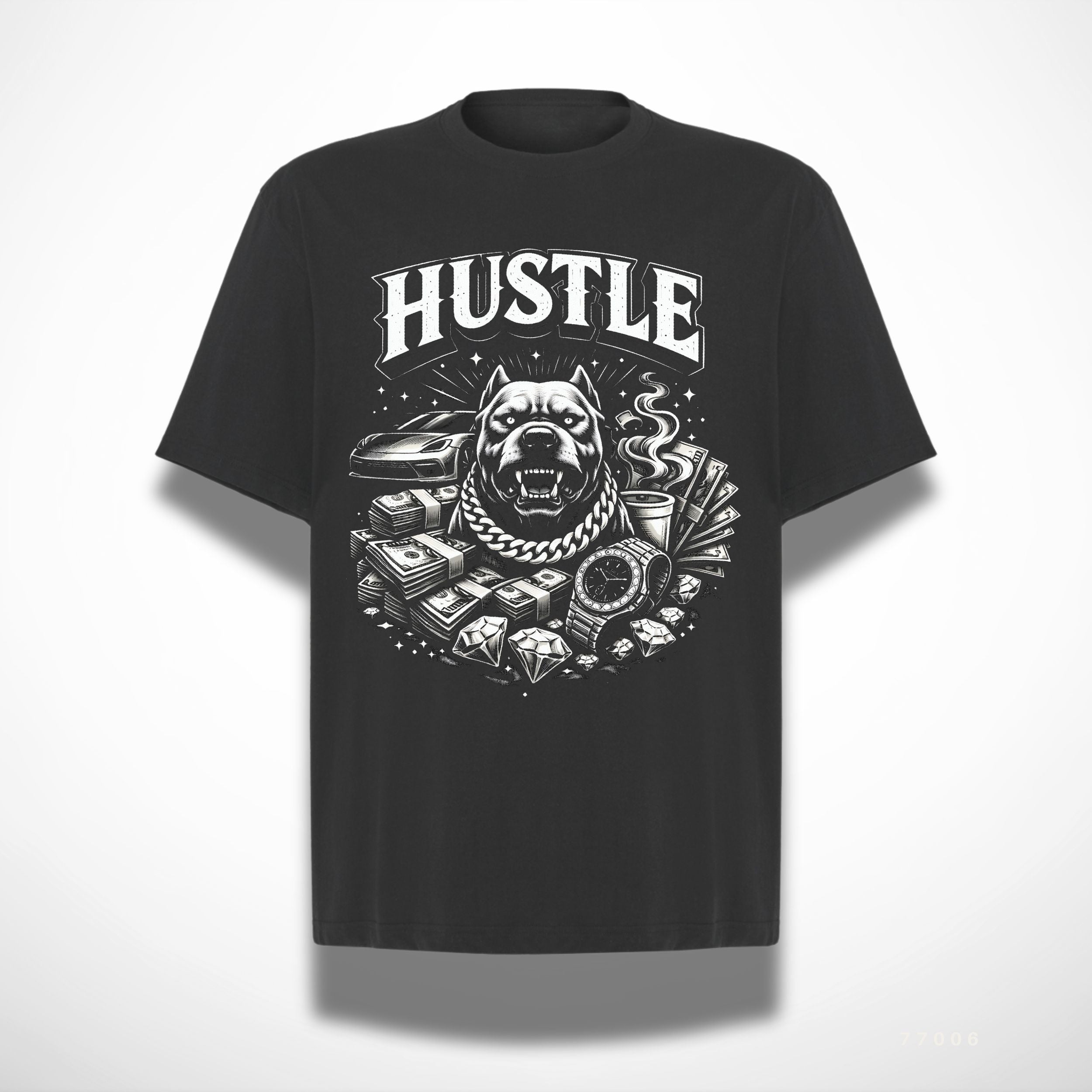 HUSTLE – Money Mindset Camiseta Oversize