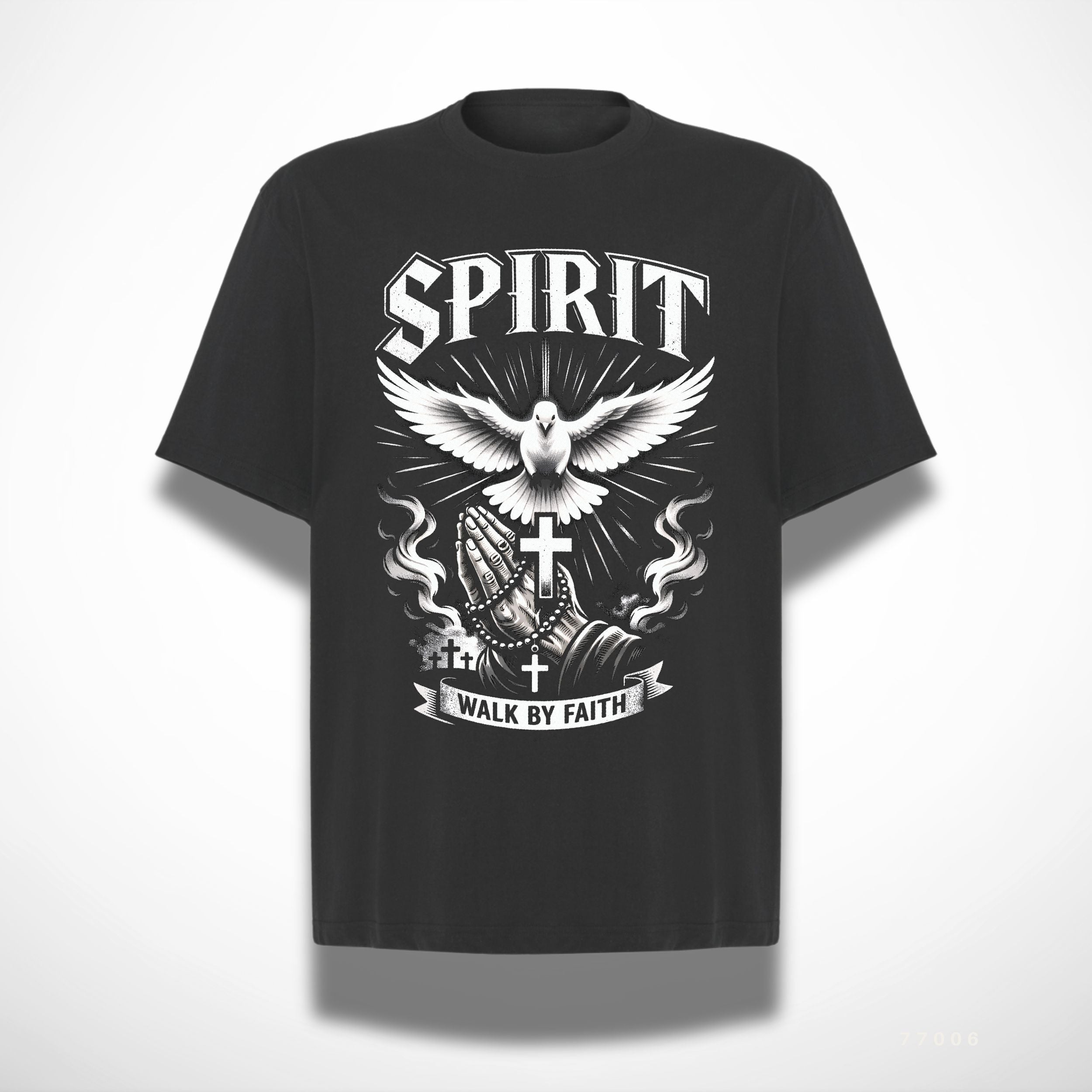 SPIRIT – Walk By Faith Camiseta Oversize