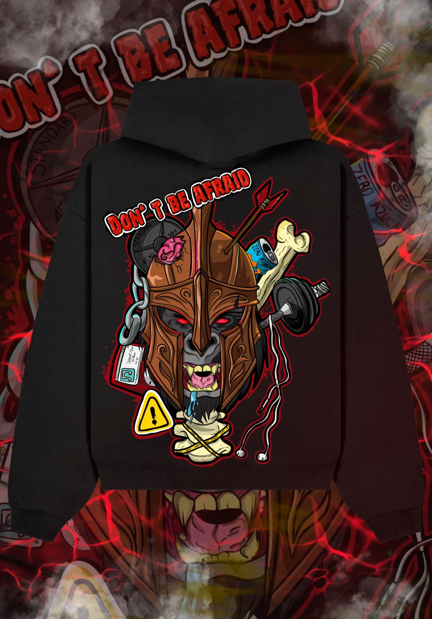 DON’T BE AFRAID – Sudadera Oversize